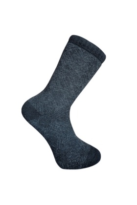 Kuzu Yünü Havlu Erkek Çorabı - Eskimo - Gri - No: 41-44 (13905)