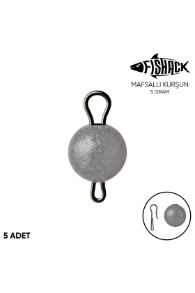 Mafsallı Kurşun - Hareketli İğne Kurşunu - Fishack - 5 Gram - 5li Paket