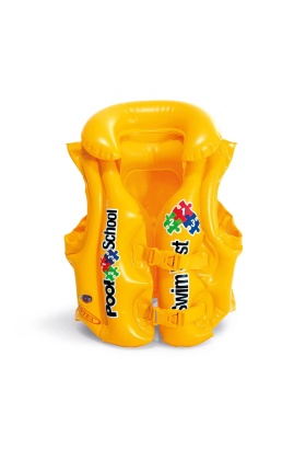 Çocuk Can Yeleği - Intex - Yakalı - Sarı (58660)