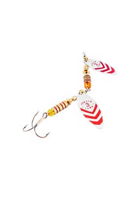 Alabalık Turna Döner Olta Kaşık - Ilba Tandem T66112+3 - Gümüş/Kırmızı - No:2+3