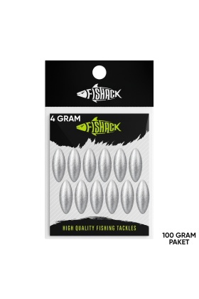 Gezer Olta Kurşunu - Kıstırma (Zeytin) Kurşun -  4 Gram - 100 Gr Paket