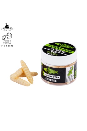 Yüzen Silikon Kurt - Glow Alabalık Yemi - 37mm - Peynir Kokulu - Ekmek İçi - Trout Bait