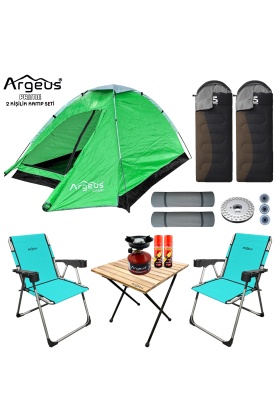Argeus Prime 2 Kişilik 3 Mevsim Kamp Çadır Seti