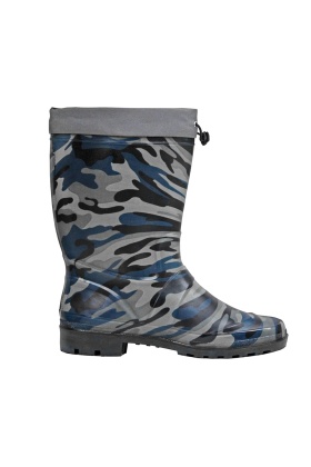 Gezer Mavi Kamuflaj Konçlu Çizme