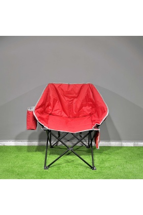 Argeus Balcony Comfort Katlanabilir Kamp Sandalyesi Kırmızı