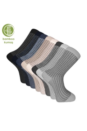 Bambu Erkek Çorabı - Gence - 8li Set (17101)