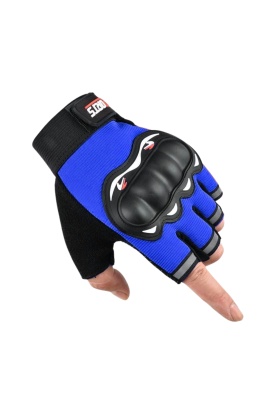 Kemik Taktikal Eldiven - Savage - Sports - Mavi (1109)