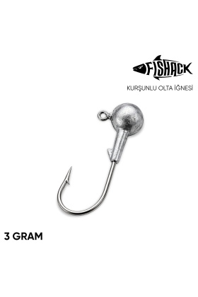 Jighead - Zoka - Kurşunlu Olta İğnesi - Gümüş - 3 gr