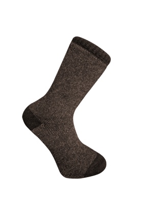 Kuzu Yünü Havlu Erkek Çorabı - Huskey - Kahve - No: 41-44 (13903)