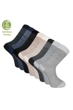 Bambu Erkek Çorabı - Tumaniş - 8li Set (17104)