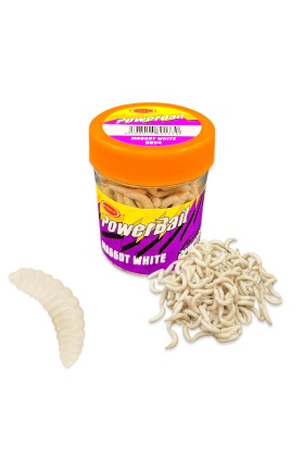 Silikon Kurt Balık Yemi - Kokulu - Maggot - Beyaz - Power Bait (9954)