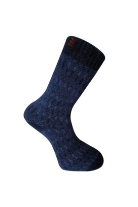 Kuzu Yünü  Havlu Erkek Çorabı - Yupik - Lacivert - No: 41-44 (13906)