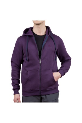 Alpinist Covert Tam Fermuarlı Erkek Sweatshirt Mürdüm (600501)
