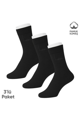 Pamuklu Erkek Soket Çorap - 3 Çift - Dikişsiz - Eyfel - 16656 - Set 4