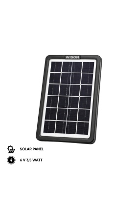 Solar Panelli Şarj Cihazı - 5 Usb Başlıklı - Wison - 3.5 Watt (WS-6010)