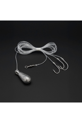 3 İğneli Kurşunlu Beden Takımı - Dip Beden Oltası - Fırdöndülü - 10 gr