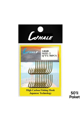 Olta İğnesi - Whale - 1404B - Bronz - No: 2 (50li Paket)