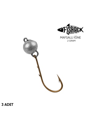 Mafsallı Jighead - Hareketli Kurşunlu İğne - Fishack - 2 Gram - 3lü Paket