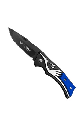 Katlanır Cep Çakısı - Mavi - SDR-001 - Leylek Motifli