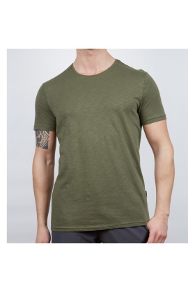 Erkek Tişört - Pamuklu Spor Tişört - Basic - Haki (600400)