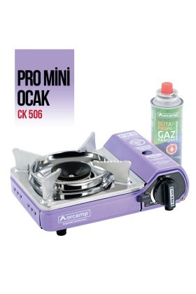 Tekli Çantalı Mini Portatif Ocak - Orcamp - Mor (CK-506)