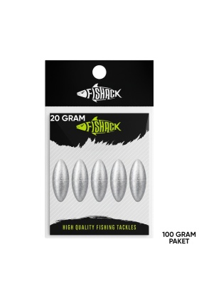 Gezer Olta Kurşunu - Kıstırma (Zeytin) Kurşun - 20 Gram - 100 Gr Paket