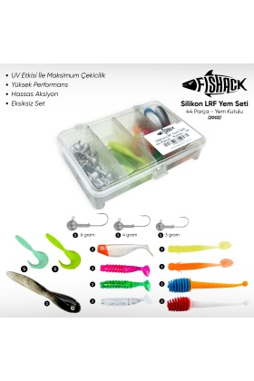 Silikon LRF Yem Seti - 44 Parça - Yem Kutulu - Fishack (2002)