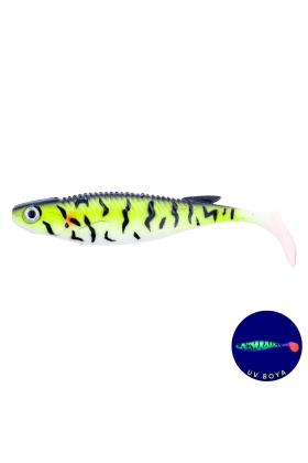 Silikon Balık - 10g 100mm - Fishack PredatorX - UV Boyalı - Bleed