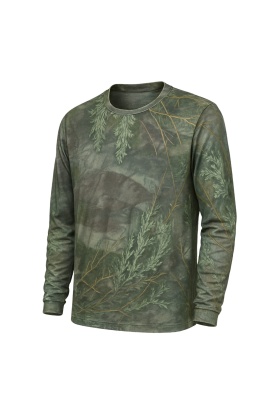 Adaçayı Orman Desenli Mikrofiber Sweatshirt - Avcı Sweatshirt - Hızlı Kurur