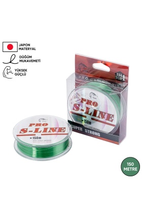 Yeşil Olta Misinası - Japon Materyal - 150 Metre - Pro S-Line - 0,18mm