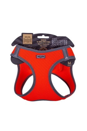 Doggie Havalı Dokuma Reflektörlü Küçük Irk Göğüs Tasması Orange 38-44 cm(ARG-M)