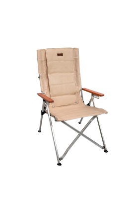 Katlanır Kamp Piknik Sandalyesi - Madfox Haven - 6 Kademeli - Bej - 547282 - Taşıma Çantalı