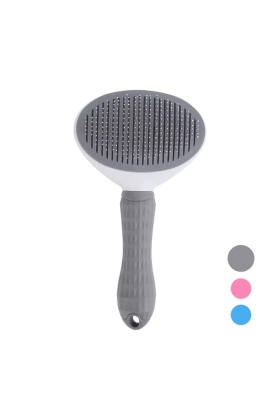 Kedi Tarağı - Otomatik Temizlenen Tuşlu - Gri (8601)