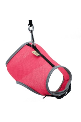 Cattie Havalı Dokuma Kedi Göğüs & Gezdirme Takımı Pembe 1*25-35 cm