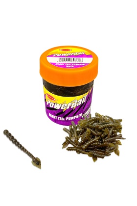 Silikon Kurt Balık Yemi - Kokulu - H Tail - Kahve - Power Bait (9958)