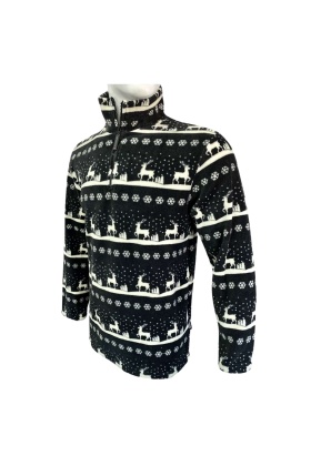 Polar Sweatshirt - Thermoform - Fermuarlı - Lacivert