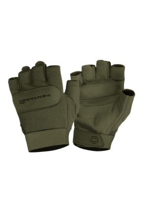 Taktikal Eldiven - Pentagon - Yarım Parmak - Duty Mechanic - Olive - P20010-SH