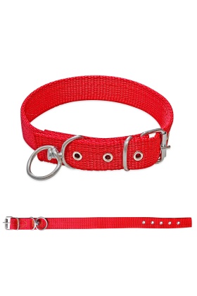 Savex Dokuma Köpek Boyun Tasması Kırmızı 3*60 cm