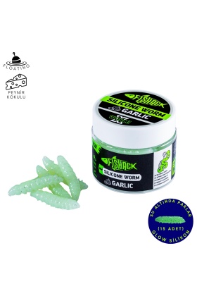 Yüzen Silikon Kurt - Glow Alabalık Yemi - 37mm - Peynir Kokulu - Glow - Trout Bait