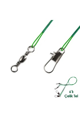 Klipsli Fırdöndülü Çelik Tel 6lı - Savex