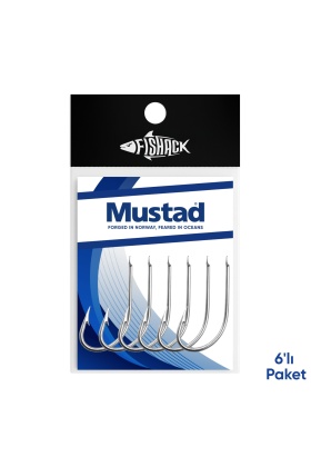 Olta İğnesi - Mustad - 2310 - Krom - No: 2  (6lı Paket)