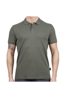 Erkek Polo Yaka Tişört - Pamuklu Spor Tişört - Stratus - Haki (600303)