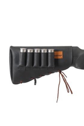 Deri Dipçik Fişekliği - Savage - Siyah - 5li