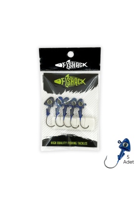 Kurşunlu Jighead Zoka - 6g - Fishack - Mavi (XHA07) - 5 Adet