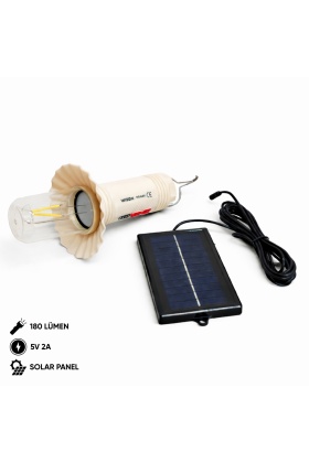 Şarj Edilebilir Kamp Lambası - Wison - Solar Şarjlı (WS-688)