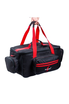 Çok Amaçlı Malzeme Çantası - Büyük - Siyah - 35021 - Balıkçı Çantası - Seyahat Çantası