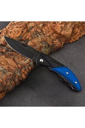 Katlanır Cep Çakısı - Kemer Klipsli - SDR-079 - Mavi