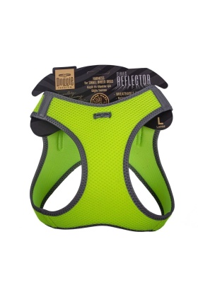 Doggie Havalı Dokuma Reflektörlü Küçük Irk Göğüs Tasması Yellow 42-48 cm(ARG-L)