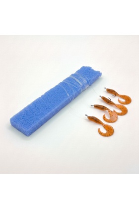 4 İğneli Silikon Çapari Takım - Fishack - Silikon Kurt Yemli