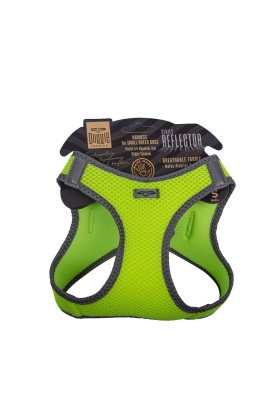 Doggie Havalı Dokuma Reflektörlü Küçük Irk Göğüs Tasması Yellow 32-38 cm(ARG-S)